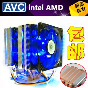 AVC 4 순수 구리 히트 파이프 라디에이터 X58 X79 마더 보드의 CPU 팬 쿨러 fan cooler 블루 2011 1155 1366LED[33613]WMRU