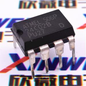 인라인 메모리 AT24C02 시리얼 EEPROM 2.7-5.5V DIP-8 IIC 칩[347]ADCS